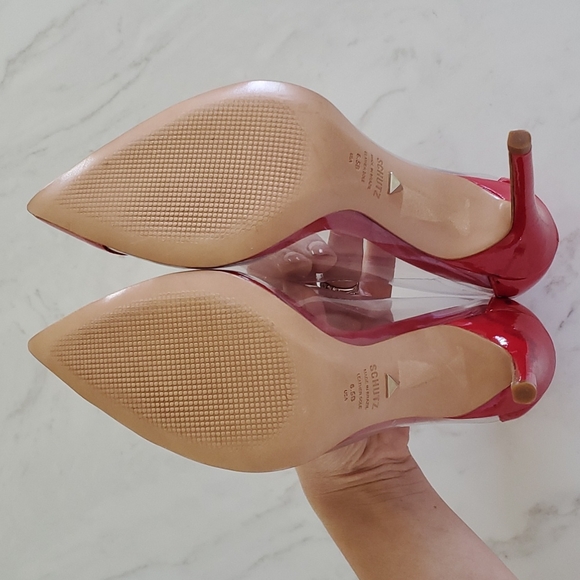Brand New Schutz Clear Red Patent Heels - Picture 2 of 4